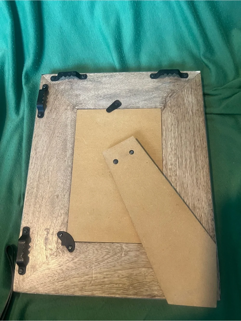 Pottery Barn Brushed Nickel & Wood Picture Frame | Discontinued | Modern Decor